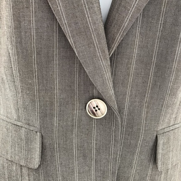 Grey Stripe Anne Klein Blazer - Picture 3 of 8